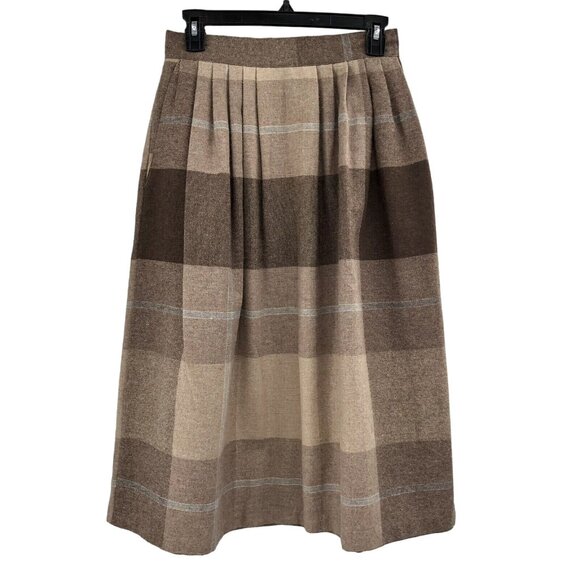 Vintage Dresses & Skirts - Vintage Plaid Skirt Womens 11 Used Pockets Plaid